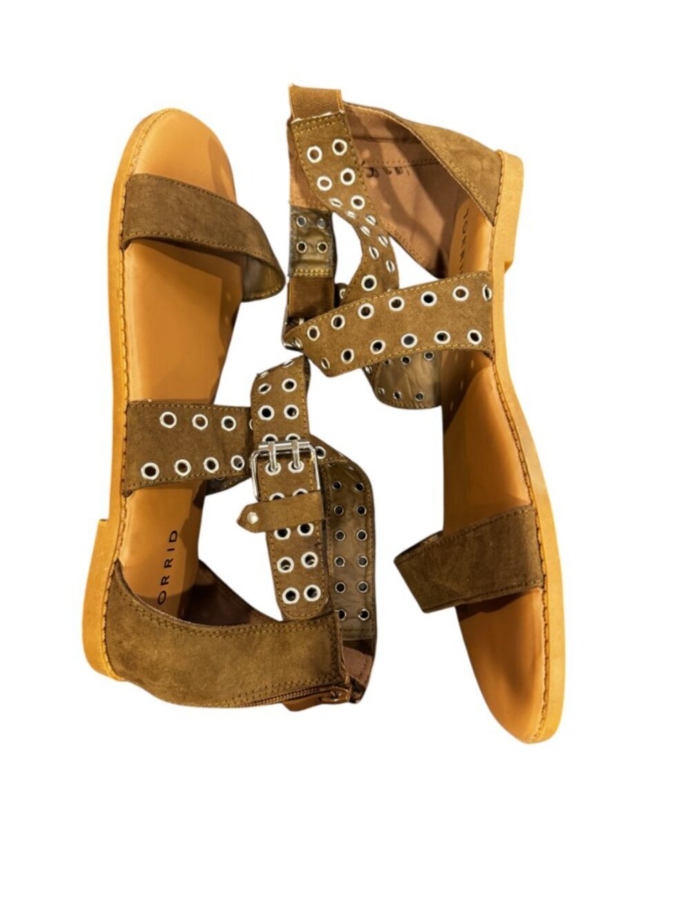 Torrid Studded Ankle Wrap Sandals WW 10.5 NWOT